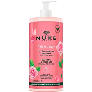Nuxe Very Rose Gel Doccia Lenitivo 750 ml - Deterge Delicatamente con Acqua Floreale di Rosa