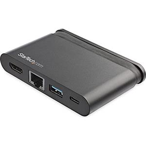 StarTech.com Adattatore USB C a HDMI 4K, 100W PD 3.0 Pass-Through, 1x USB-A, 1x USB-C, GbE, Docking station TB3/USB Type-C (DKT30CHCPD)