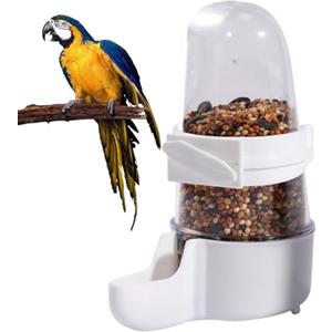Tuxuseo Mangiatoia Automatica Per Uccelli, Alimentatore Automatico Per Pappagalli Per Gabbia, Dispenser Per Cibo E Acqua Per Fringuelli Cocorite Inseparabili Canarini Pappagalli