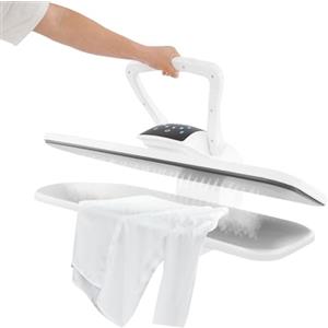 binxun Pressa a vapore intelligente da 36 pollici, professionale da 2200 W, con controllo della temperatura touch LCD, grande pressa da stiro per case e negozi di abbigliamento (bianco)