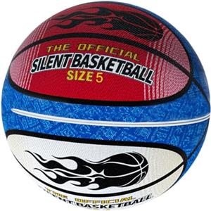 Duroecsain Silent Basketball, Taglia 5 (21 cm/8,2 pollici) Palla da basket silenziosa, palla in schiuma per l'allenamento in palestra, palla da allenamento leggera