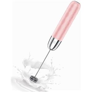 Maestri House Montalatte Elettrico, Portatile Frullino Montalatte Cappuccinatore Elettrico, Potente Mini Frullatore Staccabile in Acciaio Inox per Latte, Matcha, Cappuccino, LunaFro Mini (No Stand)