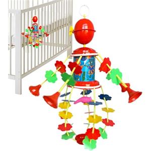 Xiwhuua Giostrina per bambini | Retro rotante lenitivo | Giostrina musicale per bambini | per bambini in età prescolare culla camera da soggiorno finestra