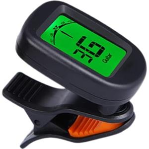Generic Accordatori digitali a clip, accordatore per chitarra elettrica, con display LCD, sintonizzatore metronomo, accordatore elettronico per ukulele, accordatore digitale cromatico, accordatore portatile,