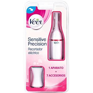 Veet Sensitive Precision - Taglierina elettrica Epilatore Donna Zone Sensibili Bikini, Viso e Ascelle, Bianco