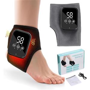 NEOVSUNY Massaggiatore per piedi 3 in 1, massaggiatore per la neuropatia, massaggiatore per piedi portatile, con USB, ricaricabile, con 3 modalità, 5 livelli di calore, per gambe senza dolore e vitali (1 pezzo