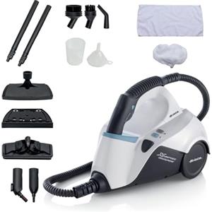 Ariete 4145 X Vapor Comfort - Pulitore vapore a traino, 1500 watt, 5 bar, Autonomia vapore continuo 45', Cavo 6mt, Bianco