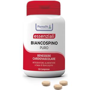 Pharmalife Research Biancospino 100% - Integratore per il benessere del sistema circolatorio, 60 compresse