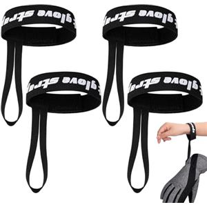 Generico Cinghie Per Guanti Sci - Cinghie Per Guanti Da Snowboard | Cinturino Per Guanti | Cinghie Per Guanti Sportivi | Cinturino Da Polso Per Guanti | Cinghie Porta Guanti Da Sci | Cinturini Per Guanti