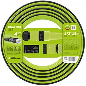 Cellfast 10-091 QUATTRO Tubo da giardino, Verde, 1/2