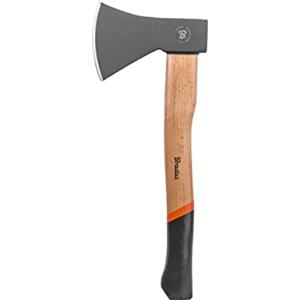 BRADAS - KT-SW1080, Accetta professionale, manico in fibra di vetro 0,800 kg, Ascia spaccalegna multiuso lungh 36,5 cm con Certificato di sicurezza TÜV GS.