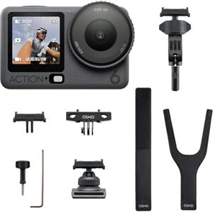 DJI Osmo Action 6 Combo Ciclismo su strada, action cam con kit accessori per ciclismo su strada, batteria da 4 ore, fotocamera 4K ideale per avventure in bici su strada e in città