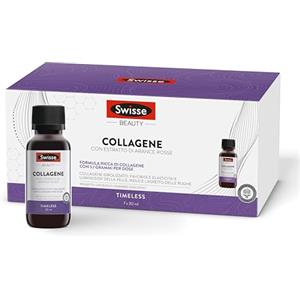 SWISSE Collagene Integratore Liquido - Collagene Idrolizzato da Bere Donna e Uomo con Arance Rosse per Pelle Elastica e Luminosa, Integratori Bellezza Attenua le Rughe, 7 Flaconi x 30 ml Made in Italy
