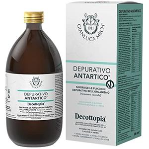 Decottopia Gianluca Mech | Decottopia Depurativo Antartico con Stevia, Integratori Alimentari Keto, Azione Detox, Vegan, 500 ml