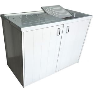 NEGRARI Mobile Coprilavatrice Con Lavatoio Reversibile 2 Ante 109X60