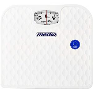 Mesko MS8160 Bilancia Pesapersone Meccanica, Pesapersone Analogica Alta Precisione, Capacità di Peso 130kg, Superficie Antiscivolo, Non Digitale, Facile da Usare, senza Batterie