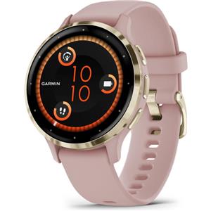 Garmin Venu 3S 3,05 cm (1.2) AMOLED 41 mm Digitale 390 x 390 Pixel Touch screen Oro, Rosa Wi-Fi GPS (satellitare)