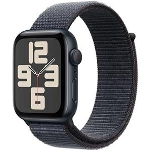 Apple Watch SE (2ª gen.) GPS 44 mm Smartwatch con cassa in alluminio Mezzanotte e cinturino Sport Loop Inchiostro. Tracker per fitness e sonno, app Battito, Rilevamento incidenti, Carbon Neutral