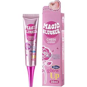 Generico Blush In Crema Per Pelle Matura, Creme Blush Naturale Ad Effetto Color Adattivo Impermeabile e Duraturo, Trucco Viso Illuminante Sotto Occhi e Modellante Delle Guance per Effetto Contour