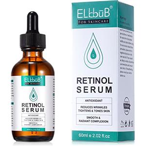 ELBBUB Siero al Retinolo - Sistema Avanzato di Rilascio del Retinol con il di Complesso di Vitamina C, Aloe vera, Acido Ialuronico e Vitamine E, eccellente sintetico effetto ridurre rughe
