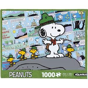 AQUARIUS Peanuts Snoopy Beagle Scouts - Comic 1000 Piece Jigsaw Puzzle(1000 Piece Jigsaw Puzzle) - Glare Free - Precision Fit - Officially Licensed Peanuts Merchandise & Collectibles - 20x28 Inches