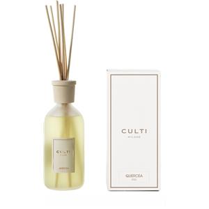 CULTI MILANO Diffusore di Aromi Stile Quercea 500 ml - Elegante Flacone in Vetro con Tappo in Acero Naturale