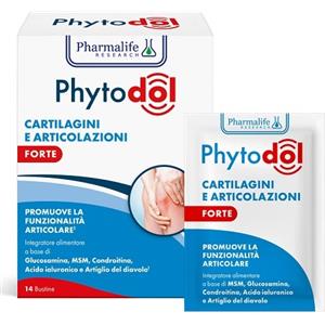 Pharmalife Phytodol Cartilagini e Articolazioni Forte - Integratore Alimentare in Bustine con Glucosamina, MSM, Condroitina, Acido Ialuronico e Vitamine