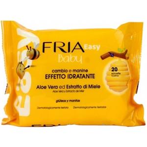 FRIA Easy Baby Pocket - Salviette Detergenti Umidificate per Neonati e Bambini, 20 Pezzi con Aloe Vera ed Estratto di Miele