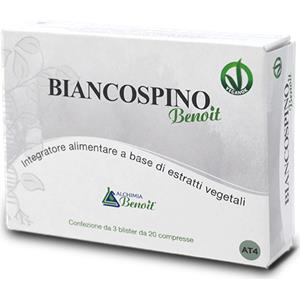 ALCHIMIA BENOIT Biancospino 60 compresse da 500 mg - Supporto cardiovascolare e azione antiossidante