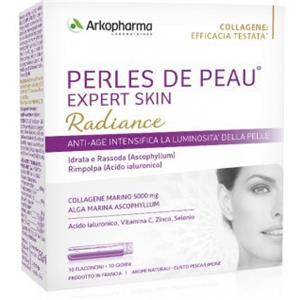 Arkopharma Perles de Peau Radiance - Integratore Antiage con Collagene per Pelle Liscia e Luminosità - 10 Fiale da 25 ml