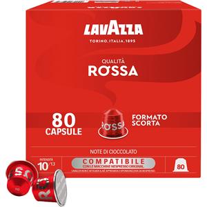 Lavazza Capsule compatibili nespresso alluminio lavazza rossa 80