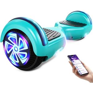 SISIGAD Hoverboard 6,5 pollici Overboard, hoverboard fuoristrada Gyropod, scooter elettrico autobilanciato con Bluetooth e LED per bambini e adulti