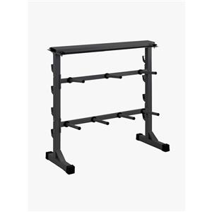 JK Fitness Rastrelliera Porta Dischi, Manubri e Bilancieri - Capacità 300 kg, Dimensioni 100x48x95 cm, 1 Ripiano e 7 Braccia