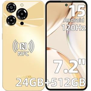 OUKITEL C69 Smartphone, 7.2" &120Hz Display, 24GB RAM+512GB ROM/1TB Telefono Cellulare, Smartphone Android 15, 6000mAh Telefoni Cellulari, 64MP Cellulari e Smartphone, Dual 4G SIM/NFC/Fingerprint/OTG