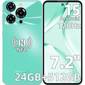 OUKITEL C69 Smartphone, 7.2" &120Hz Display, 24GB RAM+512GB ROM/1TB Telefono Cellulare, Smartphone Android 15, 6000mAh Telefoni Cellulari, 64MP Cellulari e Smartphone, Dual 4G SIM/NFC/Fingerprint/OTG