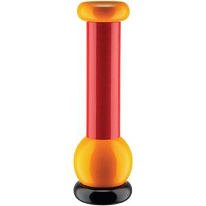 Alessi MP0210 - Macinasale, Pepe e Spezie in Legno di Faggio, Design Colorato di Ettore Sottsass