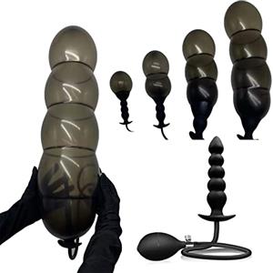 RTNPKLA BDSM Super Large XXL Plug anale gonfiabile for la vagina Espansione dell'ano Dildo anale SM Butt plug con pompa rimovibile SM Sesso anale Giocattoli del sesso for donne Uomini