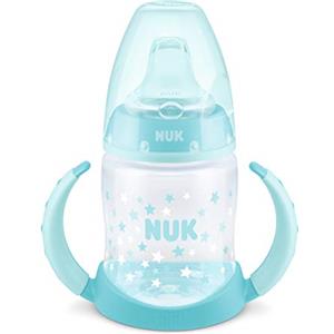 NUK First Choice 10215279 Biberon con Beccuccio in Silicone, 6-18 Mesi, 150 ml, Blu Scuro