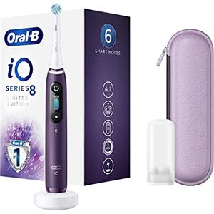Oral-B Oral B Spazzolino Elettrico Ricaricabile iO 8 Edizione Limitata Viola Esclusivo Con Tecnologia Magnetica Rivoluzionaria, Display A Colori, 1 Testina, 1 Custodia Da Viaggio Con Cerniera