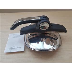 Generico LS-095019000022 Coperchio in acciaio inox compatibile con Lagostina per pentola a pressione Novia Vitamin Lagoeasyup 3,5/5 / 7/9 LT