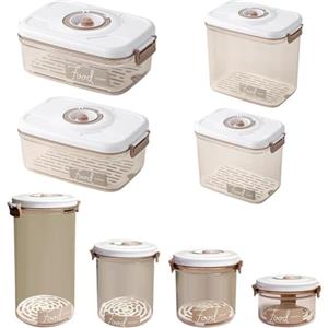 Vilgftyiet Contenitore sottovuoto per alimenti, con chiusura a prova di perdite, grande capacità, compatibile con pompa a vuoto, per conservare la freschezza, per la conservazione della cucina