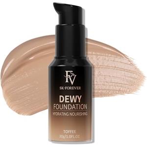 FV Fondotinta Coprente a Lunga Durata, Pelle Idratata e Luminosa, Riduce Linee Sottili, Impermeabile, Formula Idratante, Finish Naturale e Radioso, 30g (Toffee)