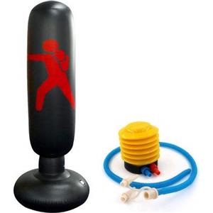 MuscleForge® Sacco da boxe gonfiabile in piedi da 160 cm con pompa inclusa nel set, Sacca da Boxe da terra per Bambini e Adulti