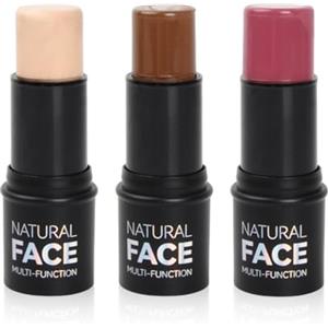 Elitecran 3 Pezzi Stick Contouring Viso, Liscio di Lunga Durata Stick per Contorno fard Illuminante Crema, Leggero Contour Highlighter Blush Trucco Versatile Set Modella Facilmente il Viso per Guance Occhi