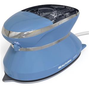 BEAUTURAL Mini Ferro da Stiro a Vapore da Viaggio per Abiti con Doppia Tensione (100~120V/220~240V), Piastra Antiaderente, Tecnologia a Temperatura Unica, Ideale per Cucito, Quilting e Artigianato