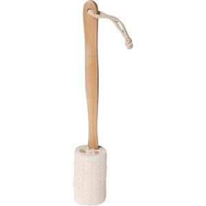 Generico Spazzola Schiena Luffa - Legno 37x10cm | Spugna Doccia Manico Lungo, Scrub Corpo | Esfoliante Appendibile Per Uomini, Donne, Bagno, Spa E Cura Della Pelle