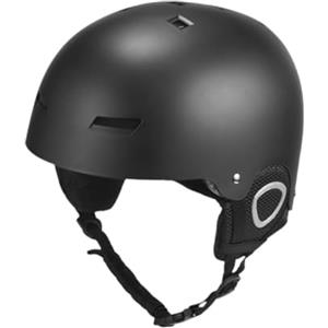 DXEHSEUY Casco da sci e snowboard per uomini e donne, per skateboard, arrampicata su roccia, ciclismo, nero L