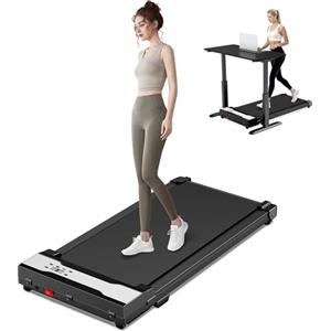 Mcukdae Tapis Roulant Elettrico Salvaspazio, 2.0HP Tapirulan da Casa Walking Pad Portatile per Camminata e Corsa con 4 modalità di velocità per Casa e Ufficio Telecomando Capacità 110kg Mcukdae