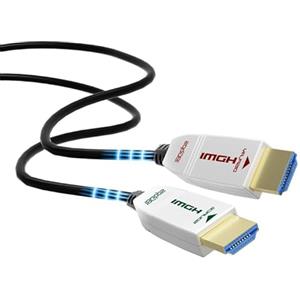 FeizLink Cavo HDMI Fibra Ottica 20m, HDMI 2.0 4K 60Hz UHD 18Gbps Visione Dolby HDR HDCP2.2 ARC CEC Ethernet per HDTV/Apple TV/Xbox / PS4 / 4K Proiettore/Home Theater/Lettore Blu-ray