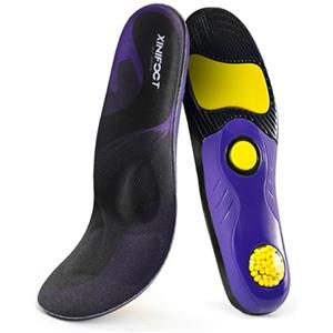 XINIFOOT Solette di supporto per arco plantare per fascite plantare, per uomini e donne, inserto per piedi piatti, soletta per scarpe da lavoro, dolore ai piedi, per corsa, assorbimento degli urti (M